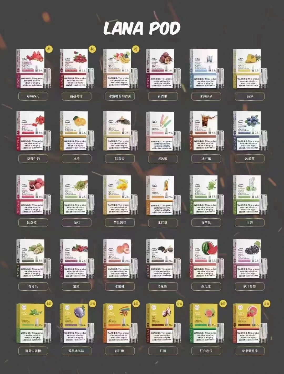 LANA煙彈口味推薦與解析：從經典到狂野，哪一款是你命中註定的那口？