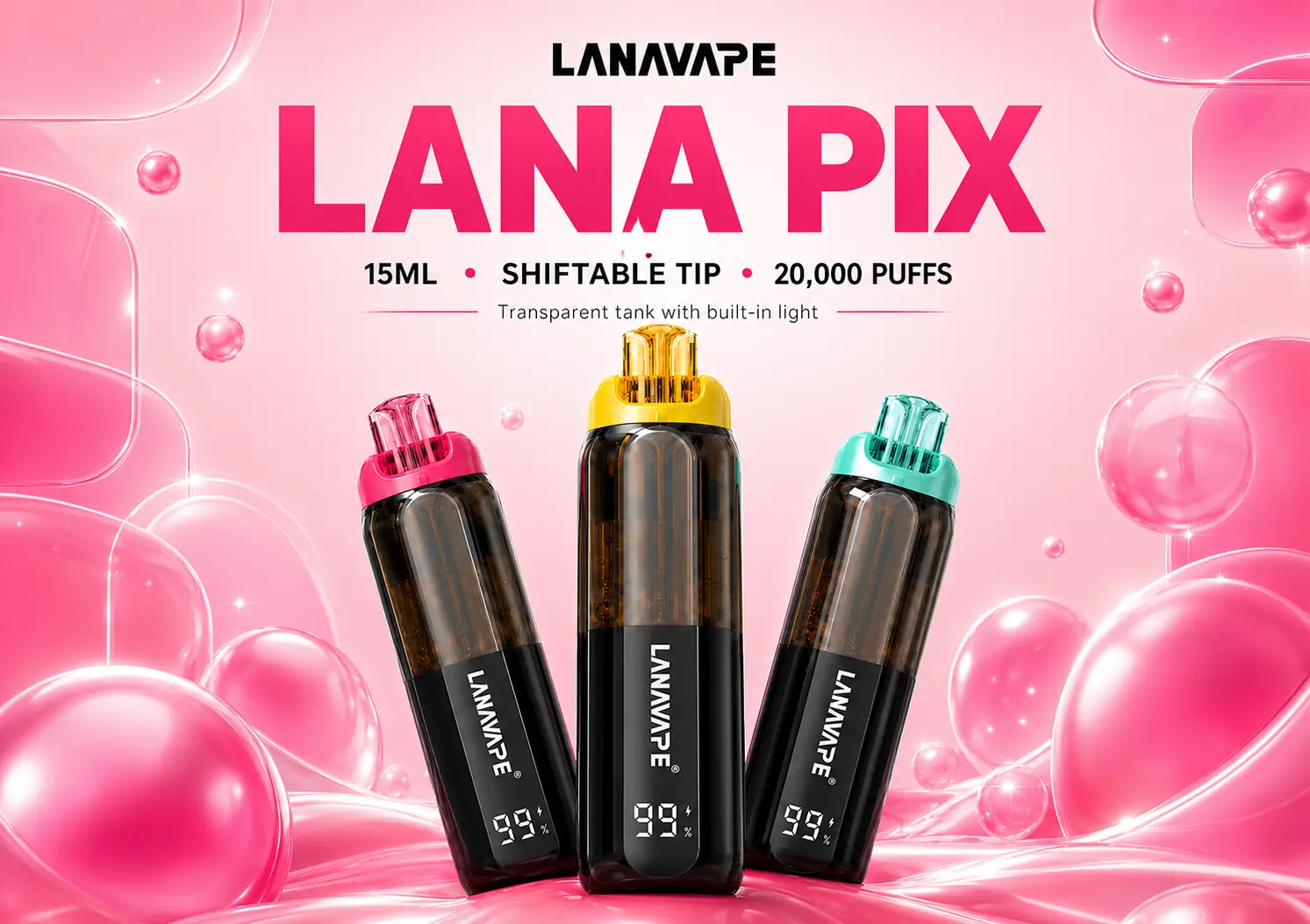【2026 專業測評】LANA PIX 閃光彈 20000口：油芯分離技術與視覺盛宴的完美結合